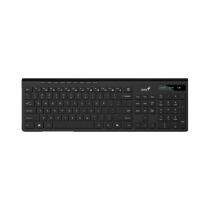 Teclado inalámbrico Genius SlimStar 7230 negro con teclas tipo chocolate y diseño ergonómico