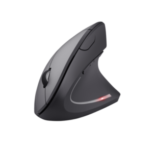 Ratón ergonómico vertical inalámbrico Verto con diseño ergonómico para reducir la tensión en la muñeca durante el uso prolongado.